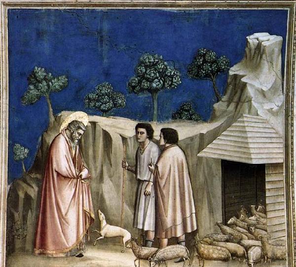 GIOTTO di Bondone Joachim among the Shepherds France oil painting art